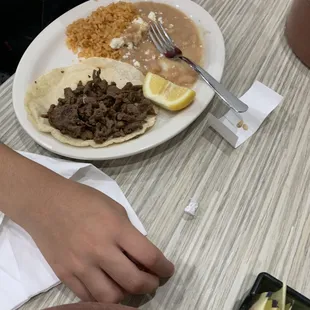 Asada taco