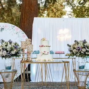 Cake and sweets table.