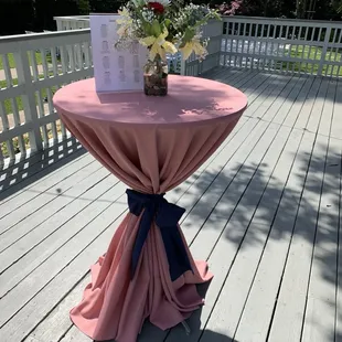 Cocktail mingle deck area