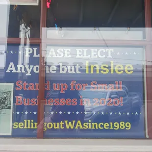 Anyone but Inslee. Selling out Washington since 1989.