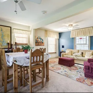 Guests love this charming and comfortable upstairs suite w private bath, kitchenette, queen bed and sleeper sofa.