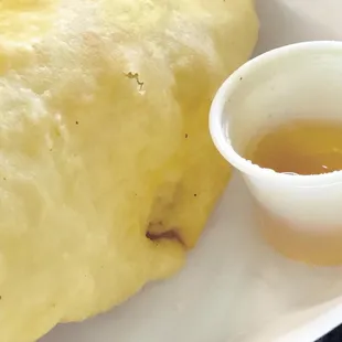Sopapilla + honey