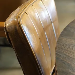 Well burnished, dining chair. The stories it could tell...