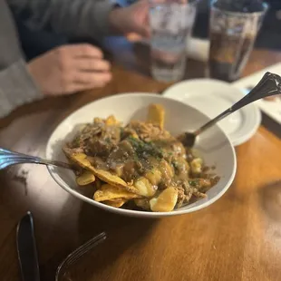 Poutine with pork