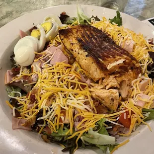 Chef Salad (with salmon added)