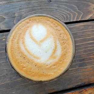 Cortado with oat milk