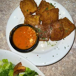 Fried ravioli