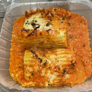 Four-cheese lasagna