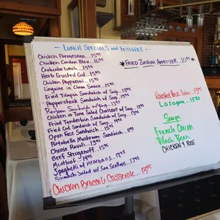 Today&apos;s lunchtime specials