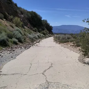 The road is unmaintained, and a bit rocky. Careful to you guys with Sedans and/or sports cars.