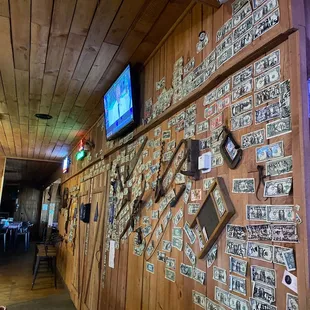 a wall full of money