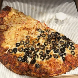 1/2 pineapple 1/2 olives