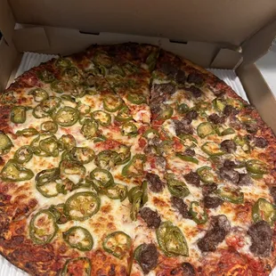 Jalapeños and beef