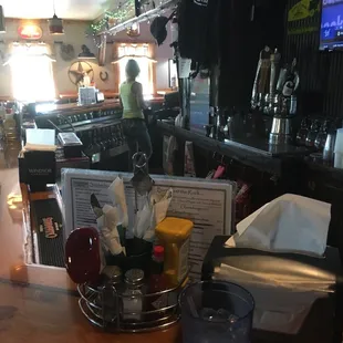 The bar is nice and clean. This place is not much of a restaurant but a pub. Cute country pub that serves burgers.