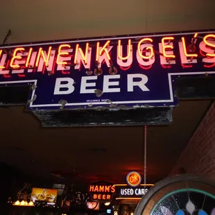 Original neon Leinenkugel&apos;s Beer sign.
