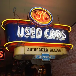 Very old neon Chevrolet Dealer sign.