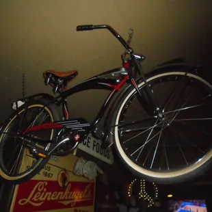Vintage Schwinn Phantom above the bar - these were made 1949 through 1959.