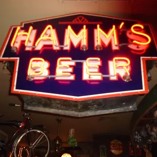 Antique neon Hamm&apos;s Beer sign.