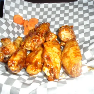 Honey Barbecue Wings.