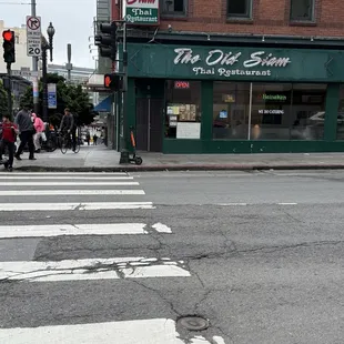 Outside