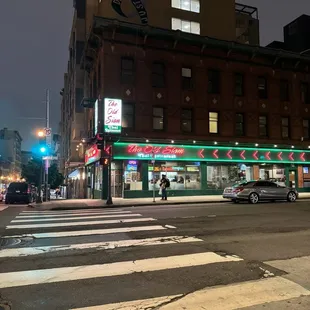 Right on the corner