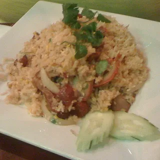 Red BBQ Pork Fried Rice