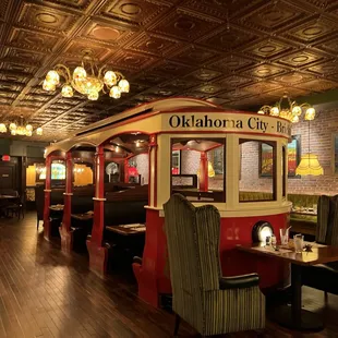 the interior of the restaurant