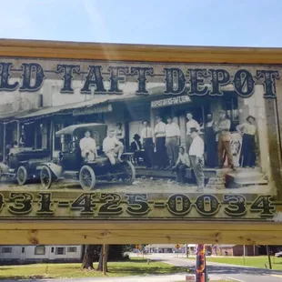 an old photo of the depot
