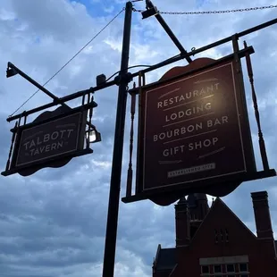 the old talbott tavern sign