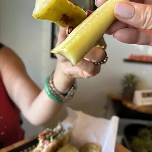 Pickle toast!  Cheers!