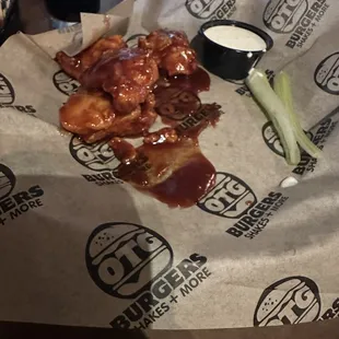 OTG  Wings - boneless, BBQ