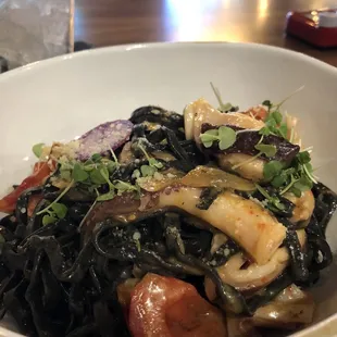 Squid ink pasta