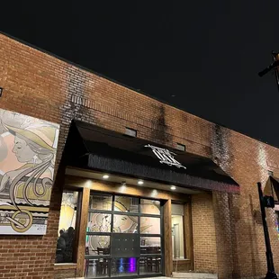 the front of a restaurant