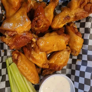 Honey Sriracha wings