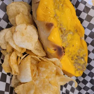 Chesesteak with onions and mayo