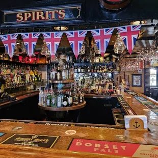 the bar area of a pub