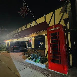 The front of the pub, "The Olde Ship"