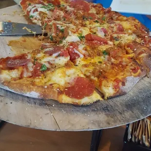 pizza, food