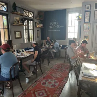 Inside restaurant.