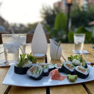 Vegetarian rolls. It was so fresh and light. Loved them good portion.