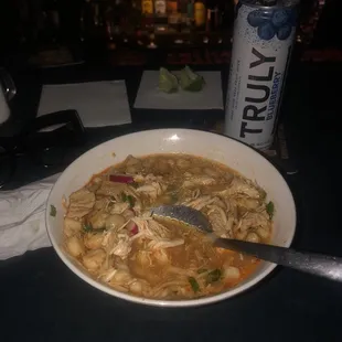 Best pozole! Marco is an amazing chef. I&apos;ll be back for this! Plus IZ bartending!