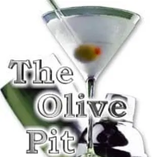 a martini with olives in it