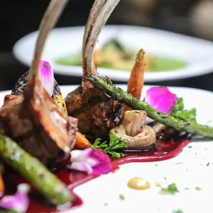 Lamb chop special for Xmas Eve.