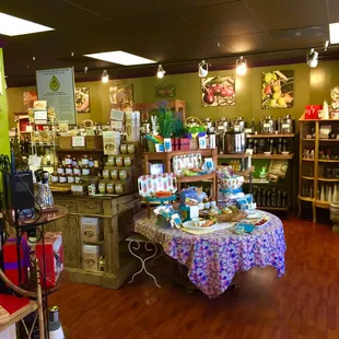 the interior of the store