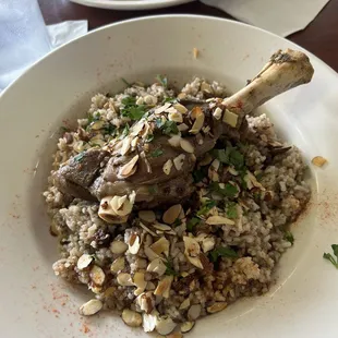 SPECIAL Lamb Shank Over Spiced Rice &amp; Toasted Nuts