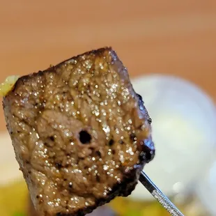 Juicy bite of Steak Kabob