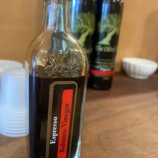 a bottle of olive oil