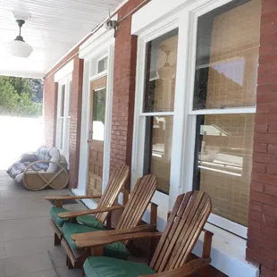 porch with a view of downtown Bisbee