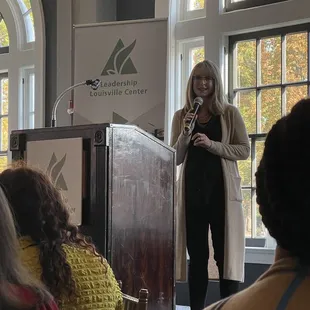 Leadership Louisville's "100 Wise Women" event, 2021. Keynote speaker: Kirsten Hawley -- LOVE HER!