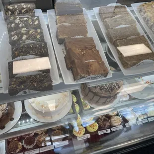 Brownies, cakes, and cupcakes